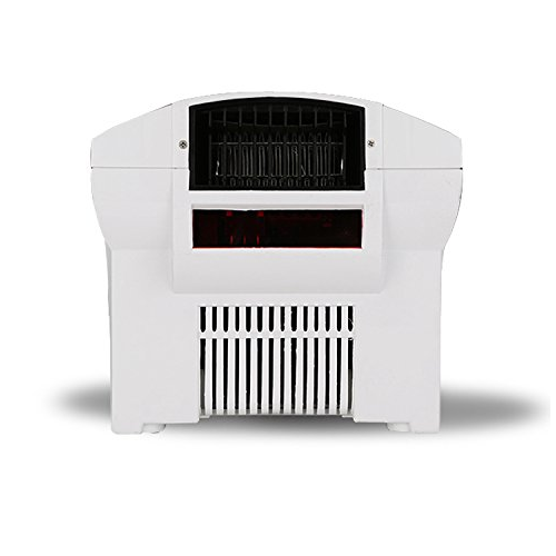 Biała suszarka do rąk z obudową z tworzywa ABS, o mocy 1800 W
